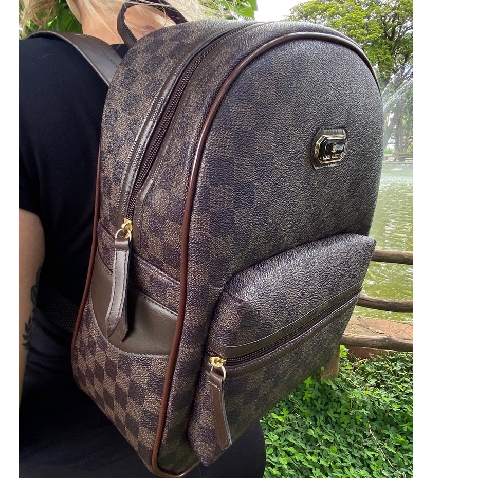 Necessaire Louis Vuitton Marrom Xadrez - Own Style