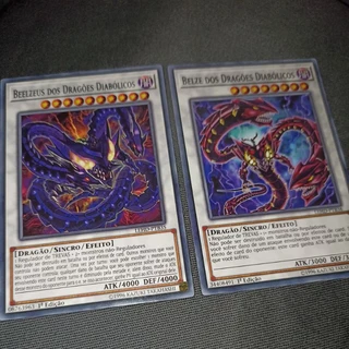 Yugioh Belze dos Dragões Diabolicos + Beelzeus - Original - Sincro