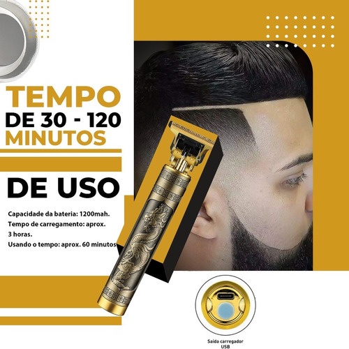 Kit 2 Maquininha Para Acabamento Desenho Corte de Cabelo Risco Disfarce  Barba Degrade Disfarçado Máquina de Cortar Pelos - GRUPOBSRM - Aparador de  Pelos, Barba e Cabelo - Magazine Luiza