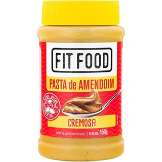 pasta de amendoim cremosa fit food 450g em Promoção na Shopee