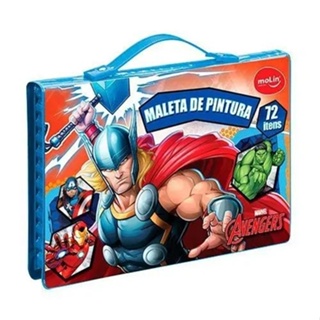 Maleta de Pintura Thor Marvel Vingadores 72 Peças