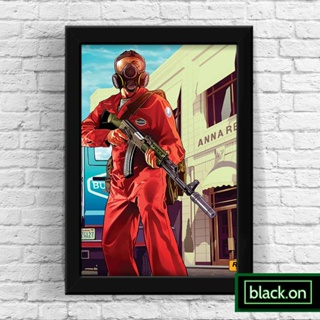 Quadro decorativo A4 GTA: Vice City, game, gamer, jogos