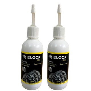 2 Selante Pneu Camara De Ar Block 120ml Bicicleta Bike Par
