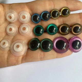 Olho 11mm a 18mm - METALICO - KIT 8- cores variadas - com trava