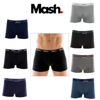 Cueca Boxer Masculina Cotton Algodão Lisa Mash 1 PEÇA