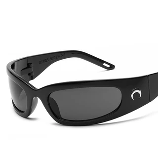 Óculos Futurista Oval Moda Fashion Retro Hype Unissex Uv400