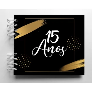 Álbum de fotos scrapbook 15 Anos caderno de fotos e mensagens 15 Anos aniverário 15 Anos Álbum Scrapbook 15 anos