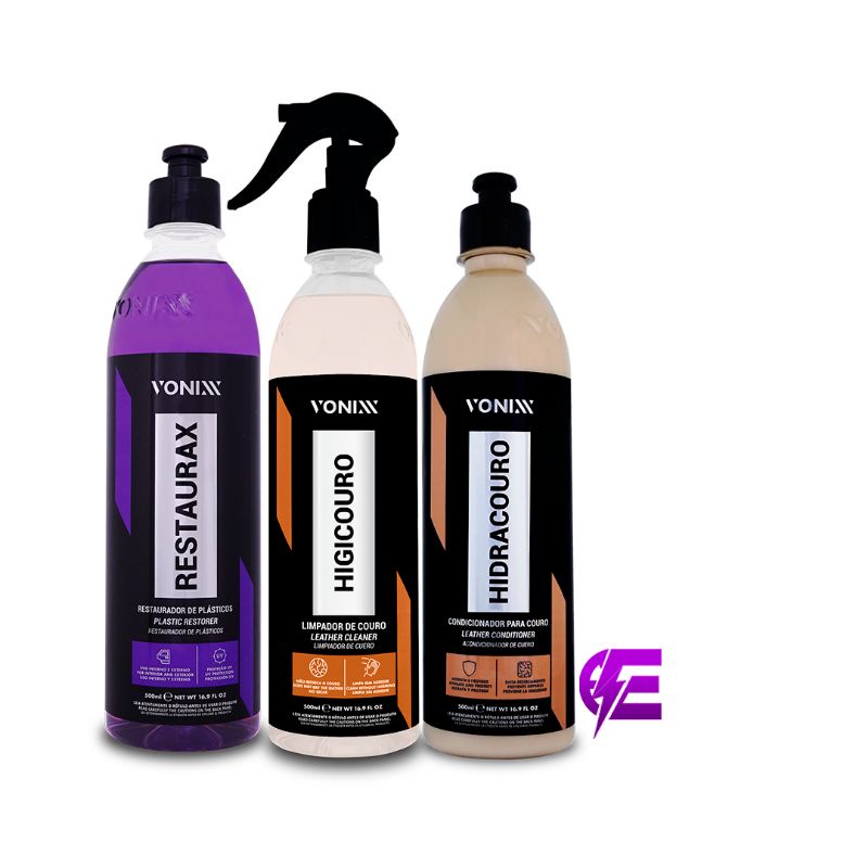 Kit Produtos Vonixx Restaurax + Hidracouro + Higicouro