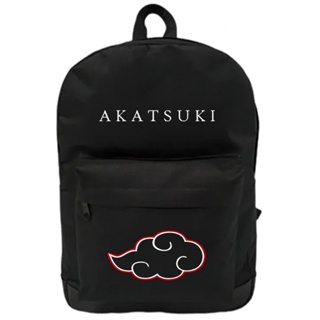 Desenhos animados naruto akatsuki nuvem vermelha anime mochila de