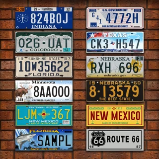Kit 12 Placas Decorativas Mdf Carros Eua Automotivas Vintage Retro Antigas