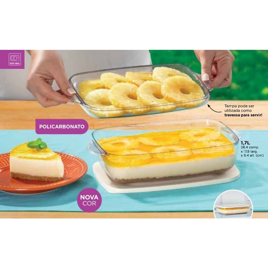 Tupperware Microplus Retangular 1,7 Litros | Shopee Brasil