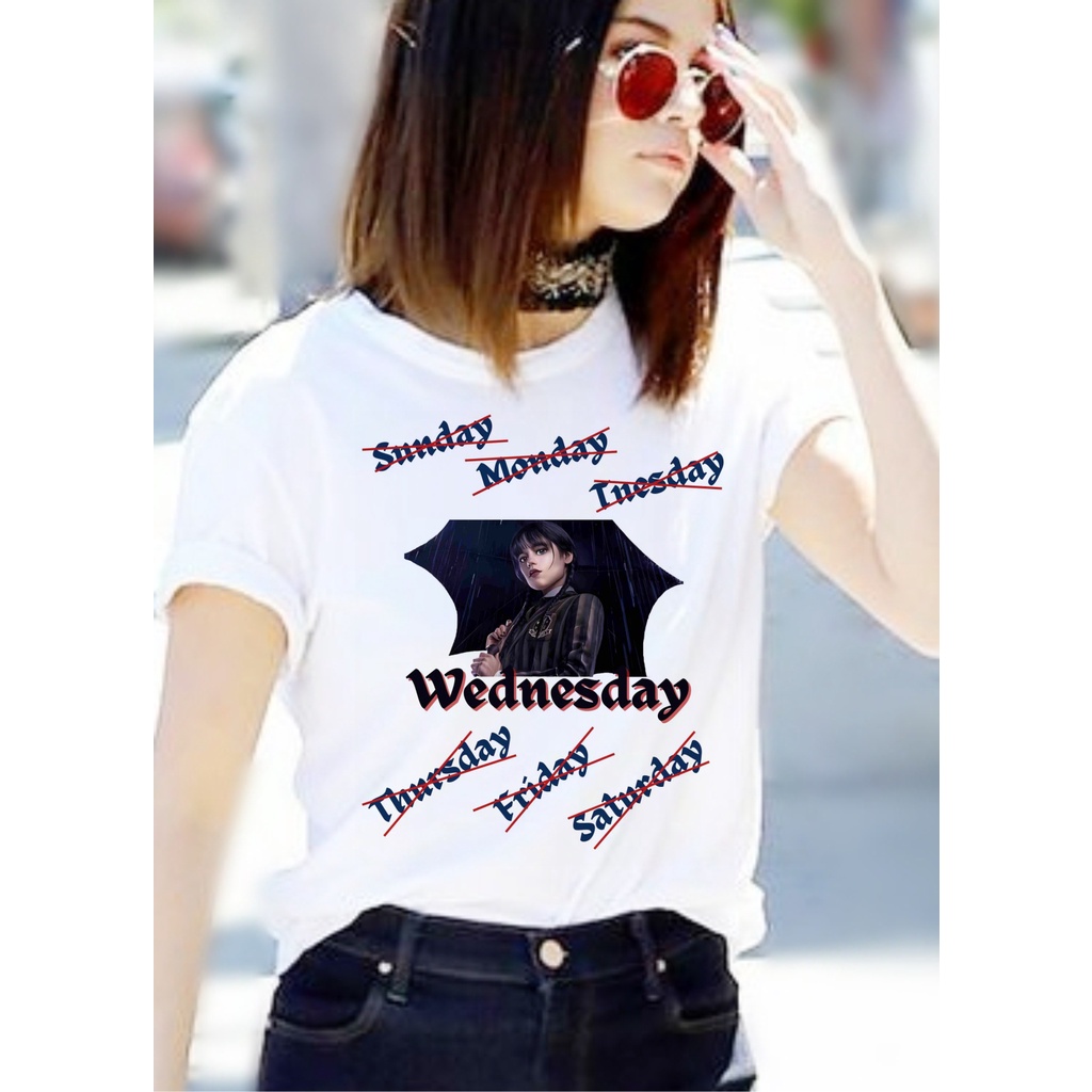 Tshirt Camiseta blusa feminina WANDINHA addams filme serie
