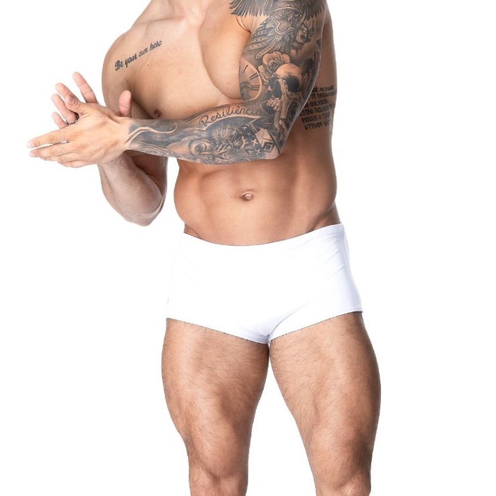 Sunga Masculina Boxer Adulto Moda Praia Proteção Solar