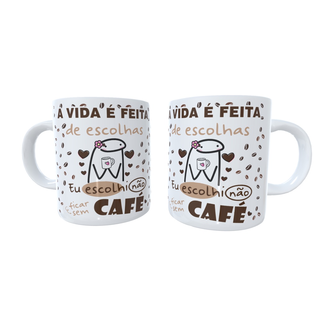 Caneca Flork Tem Que Acordar Feliz: Eu Na Força Do Ódio! (Branca)