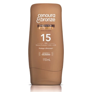 Protetor Solar Cenoura & Bronze Cor efeito dourado Fps15
