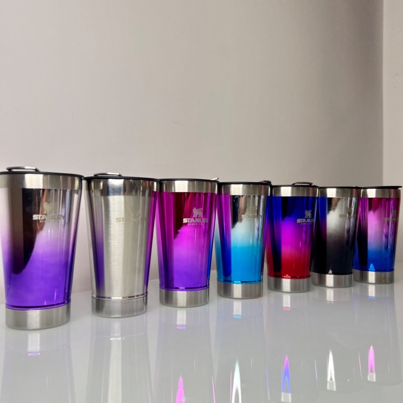 Copo stanley De alta qualidade 473ml Aço inox Cores metálicas degrade envio rápido