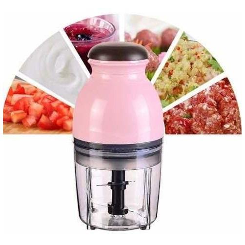 Mini Multiprocessador Elétrico 110v De Alimentos Cortador Triturador de Frutas Alho Legumes