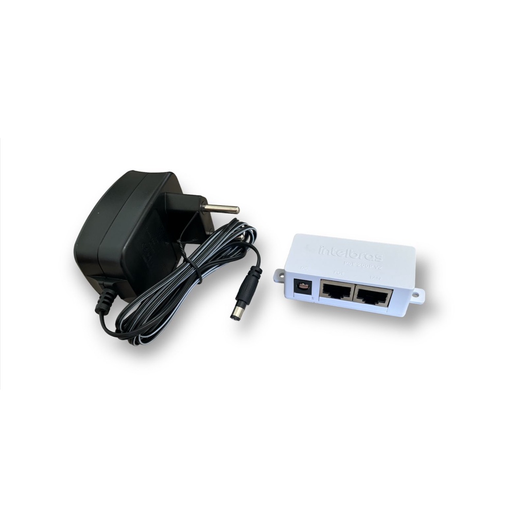 Kit Injetor Poe Passivo Intelbras E Fonte 12v 1a Bivolt Shopee Brasil