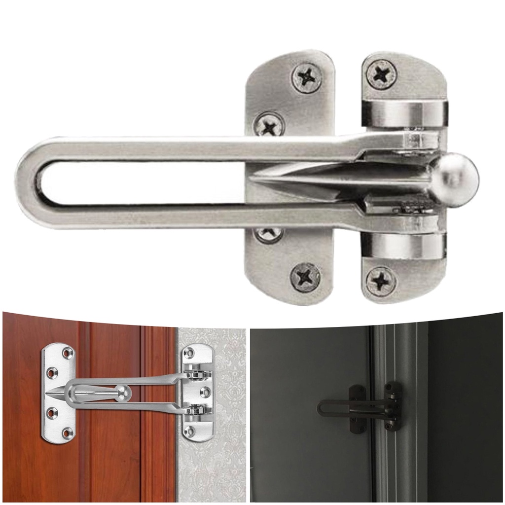 Fecho De Segurança Sem Corrente Para Porta Hotel Portão Pro | Shopee Brasil