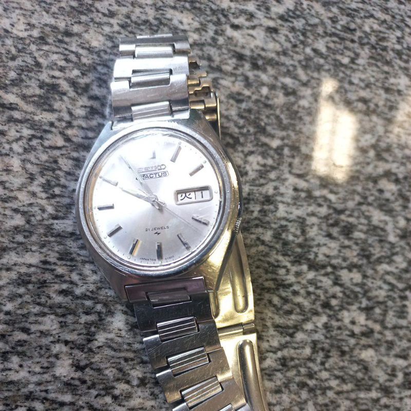 Relógio Seiko 5 ACTUS, calendário da semana kandi, 21 jewels, made Japan