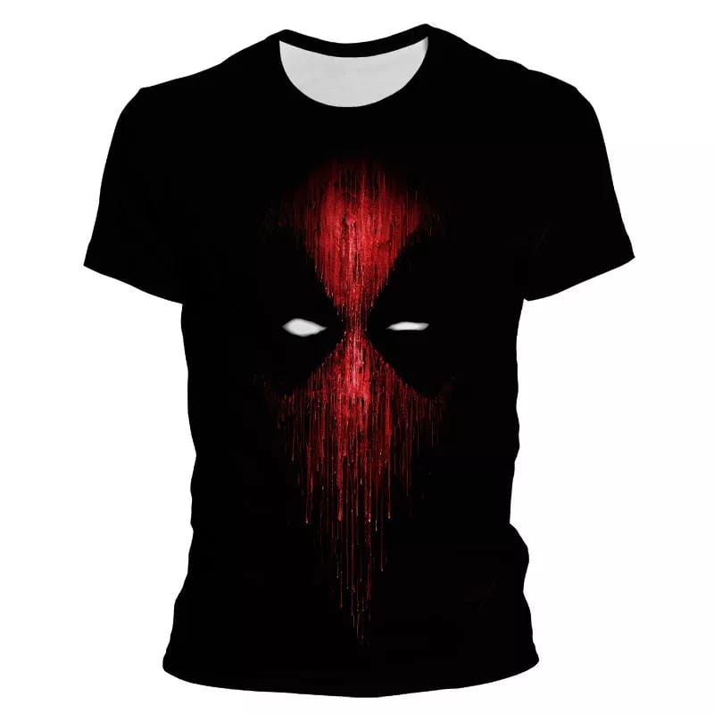 Camiseta Deadpool Marvel camisa infantil e adulto manga curta roupa top ...