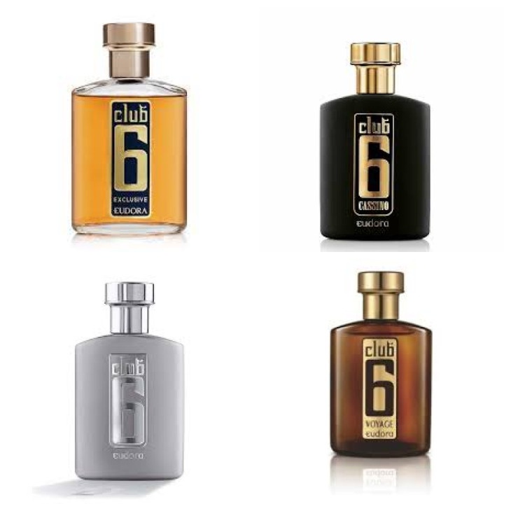 Colônia Desodorante Linha Club 6 95ml Eudora - á escolher