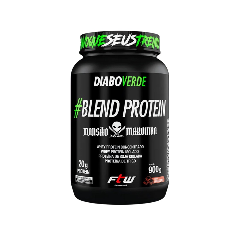 Whey Protein Mansao Maromba 900g FTW – Whey blend protein diabo verde