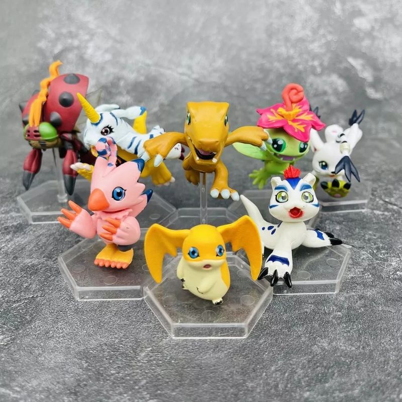 Action Figures Digimon Adventure Agumon Gabumon Patamon Gomamon Tailmon Palmon Piyomon 5822