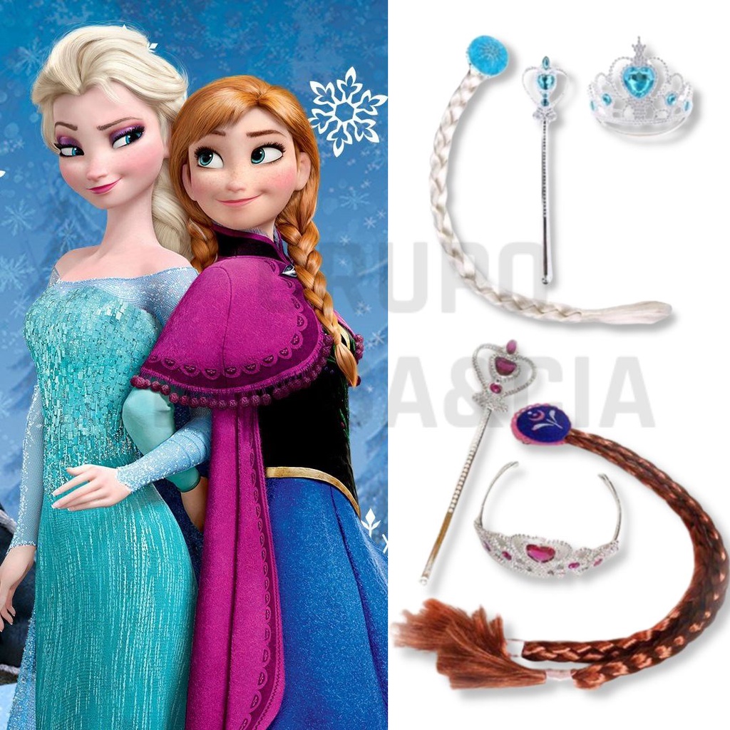 Disney frozen crianças coroa tiara princesa elsa bandana meninas de cristal  congelado bandana kawaii elsa crianças aniversário coroa presentes