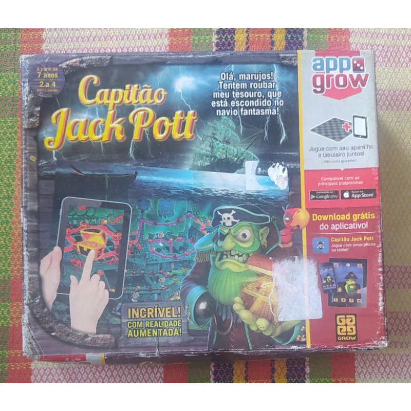 Jogo Capitão Jack Pott Tabuleiro - Grow - Jogos de Tabuleiro - Magazine  Luiza