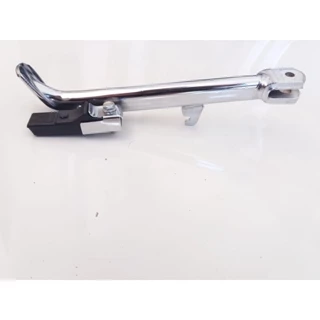 CAVALETE TRIPÉ LATERAL GEMOTO CROMADO C/ BORRACHA P/ HONDA TITAN FAN START CG 125 150 160