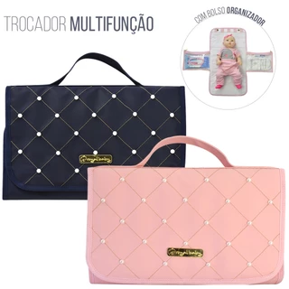 Trocador De Fralda Portátil Impermeável Dobrável Lindas Estampas Menina Menino Bebê