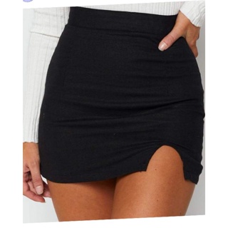 Saia colada hot sale com fenda