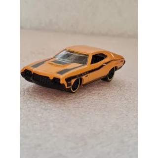 72 FORD GRAN TORINO SPORT AMARELO 2012 MUSCLE MANIA HOT WHEELS 1:64 LOOSE