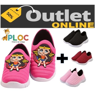 KIT 2 PARES Tênis Infantil Meia Calce Fácil Leve Flexível Anatômico (PLOC P56 - PINK MARAVILHA BABY + P-26 BORDADO) em Oferta na Shopee