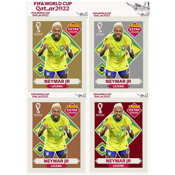 Figurinha Da Copa Neymar Jr Legend Bronze Original Panini Ne - Corre Que Ta  Baratinho