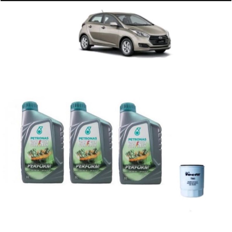 kit troca de óleo hyundai hb20 1.0 12v 3 cilindros | Shopee Brasil