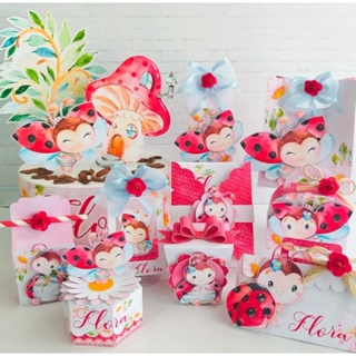 kit personalizado infantil infantil joaninha ( combo de 5pçs por modelo)
