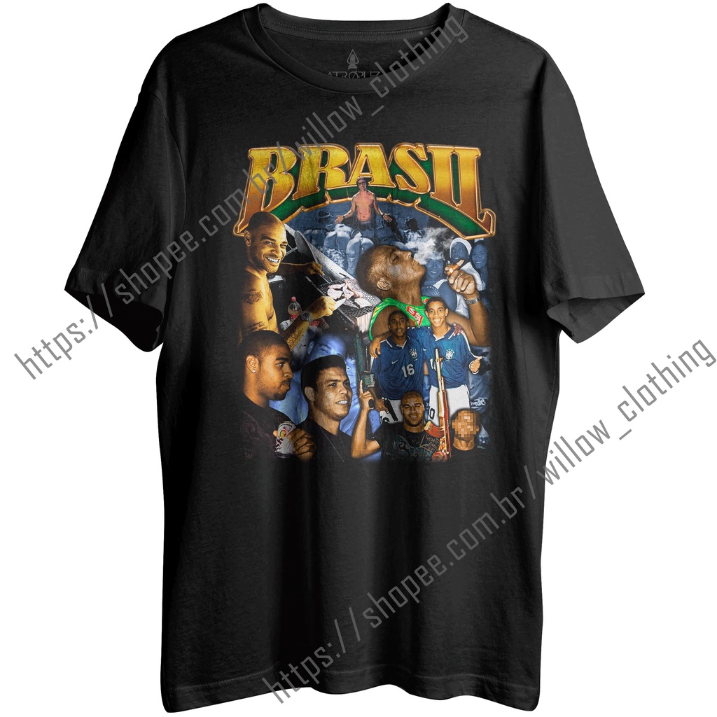 Camiseta Algodão Unissex Tshirt Graphic Tees Brasil
