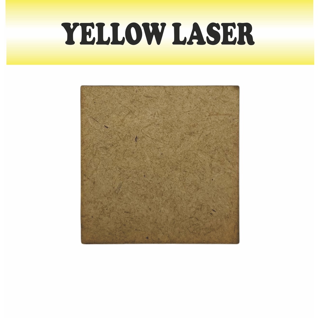 KIT QUADRADO 100 UNIDADES MDF 3mm CRU VÁRIOS TAMANHOS 3CM, 4CM, 5CM, 6CM