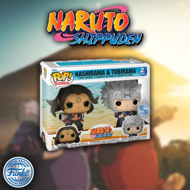 FUNKO POP PACK NARUTO HASHIRAMA & TOBIRAMA 63137 NOVO ORIGINAL