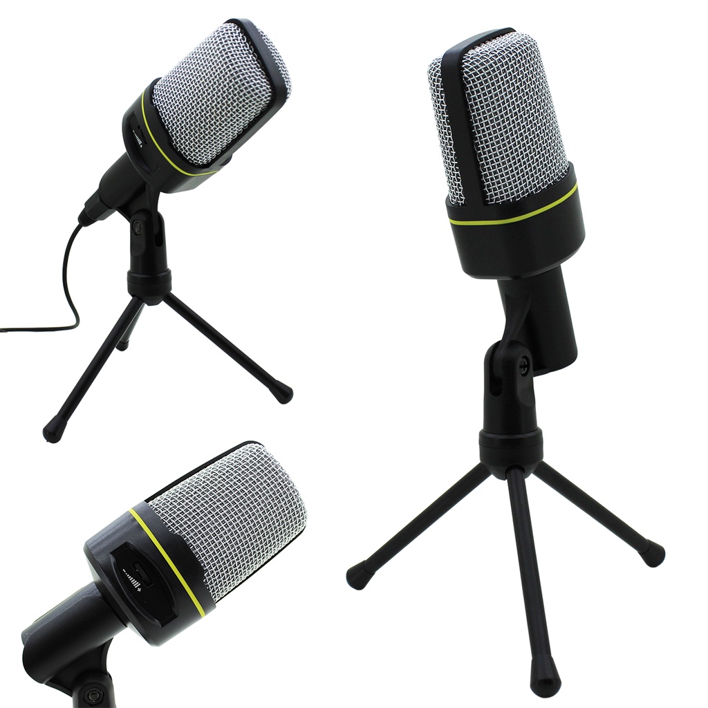 Microfone Profissional Streaming Gamer Condensador Multimidia Mesa ...