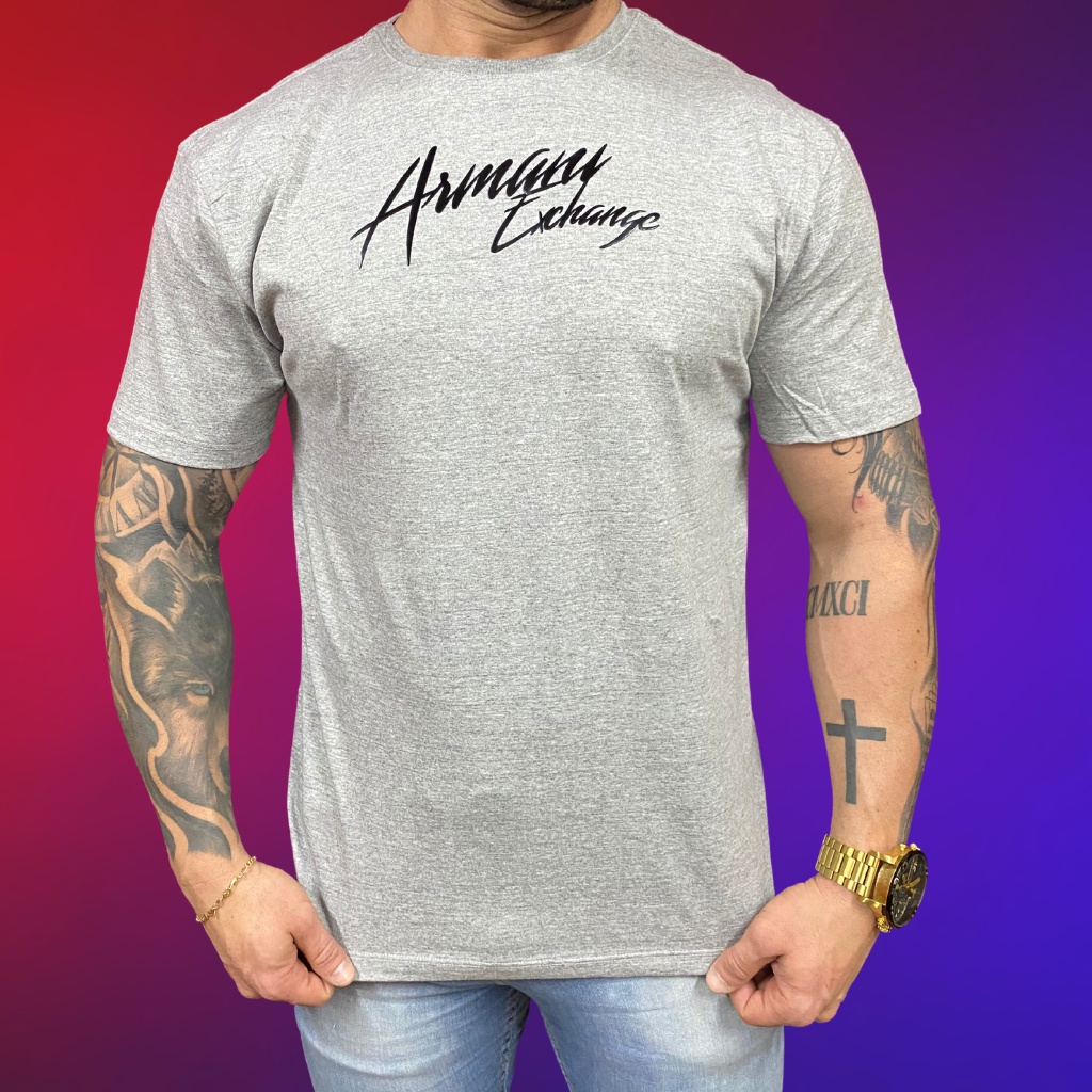 Camisa Masculina Malha Premium 40.1 do P ao G3 - Camiseta Padrão Shopping