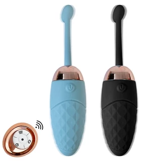 Vibrador Bullet Recarregável Cápsula Texturizado Recarregável com Controle Remoto 10 modos de vibração TD-02