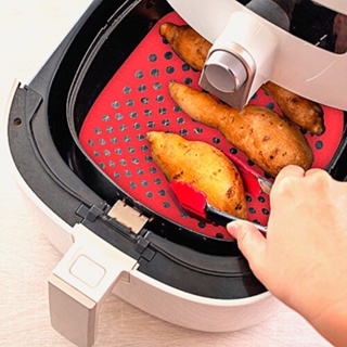 Protetor De Silicone Para Air Fryer Fritadeira - 19cm Em Formato Quadrado