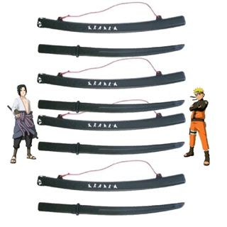 Espada Kit Com 4 Katana Ninja De Brinquedo Infantil Grande
