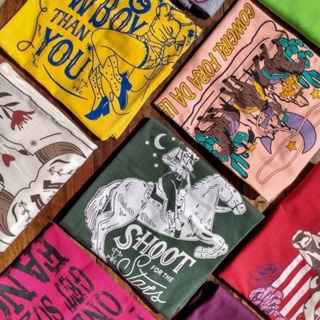 Camiseta Power Country Feminina Cowgirl Colors Blogueira