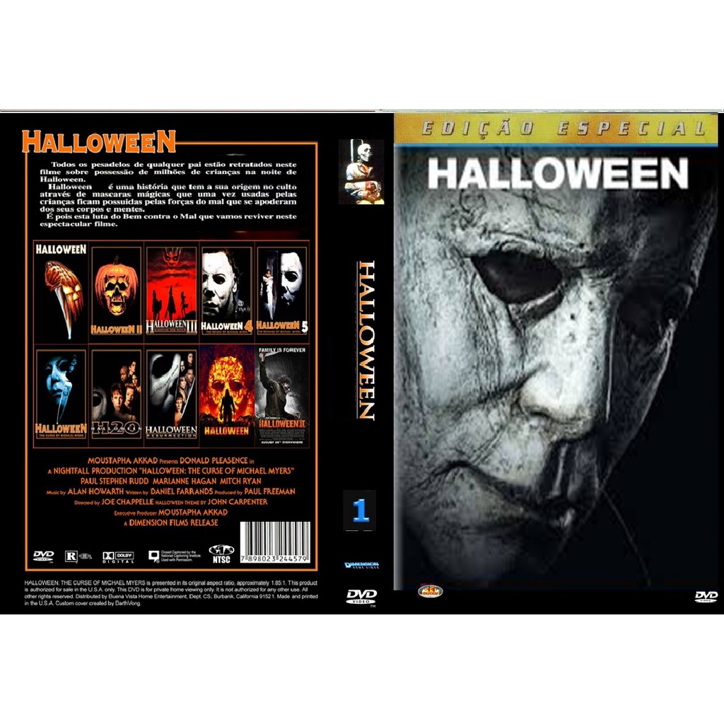 Dvd Box Coleção Halloween - Completa - Raríssimo (11dvds) | Shopee