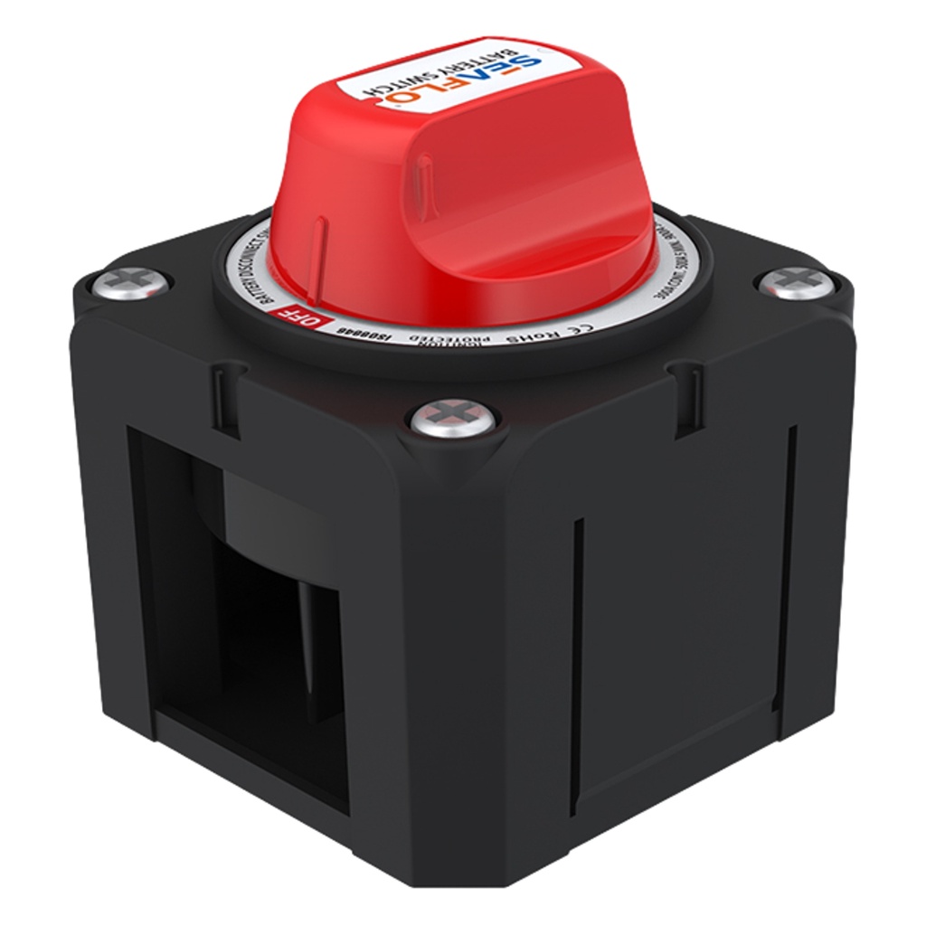 Chave Geral Marinizada 6-12-24-32v 300a 4 Posições De Embutir Ba Preta
