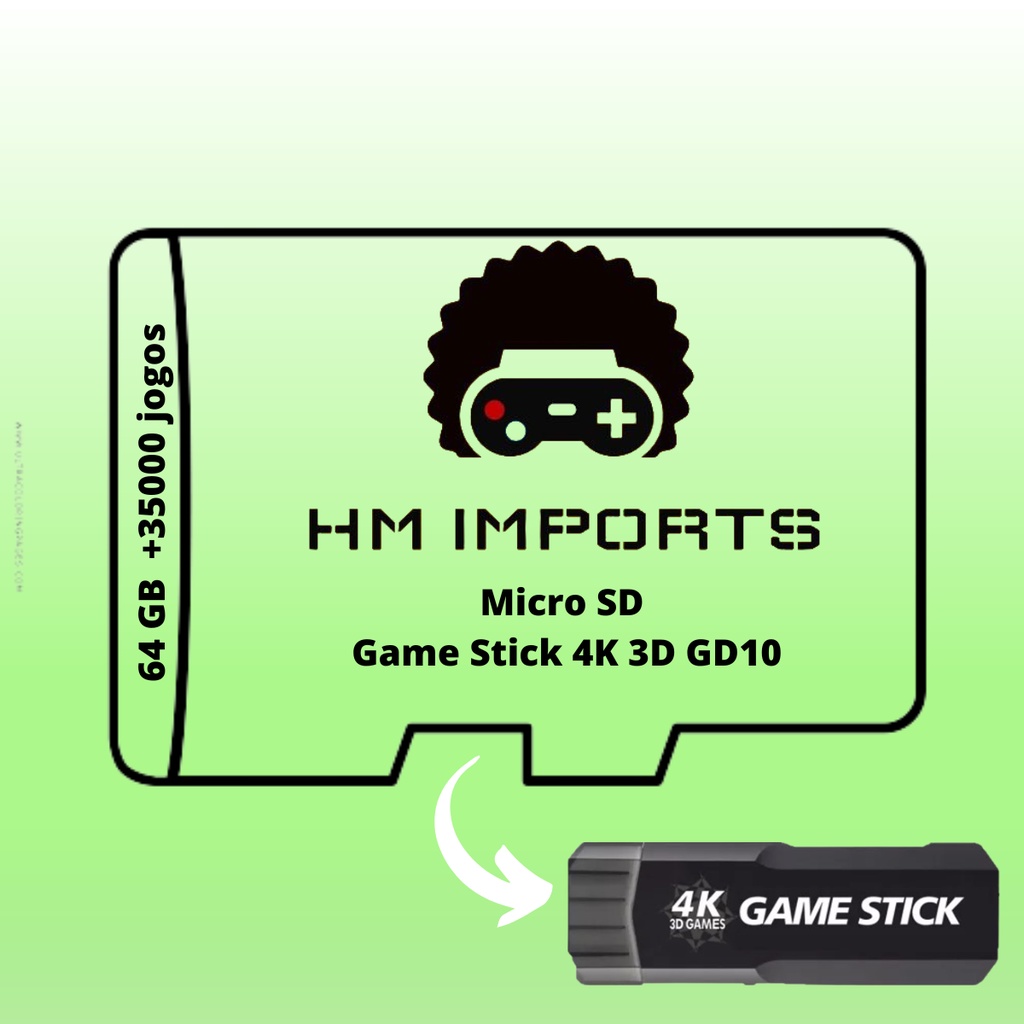 Game Stick GD10 4k Vayava 3D 16gb/32gb/128gb +40 mil jogos